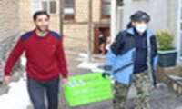توزیع مواد ضدعفونی در منطقه دره مرادبیک همدان