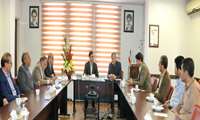 دیدار معاون،مدیران ومسئولین واحدهای  معاونت درمان با ریاست جدید دانشگاه 