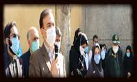 وداع جانسوز با شهیده سیده زهرا موسوی‌ارفع مدافع سلامت بیمارستان سینا 