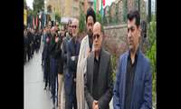عزاداری کارکنان دانشگاه در سومین روز شهادت امام حسین (ع)