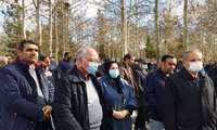 حضور مسئولین بهداشت و درمان استان در مراسم تشیع مرحوم آریان پور 